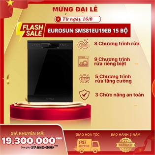 Máy rửa bát 15 bộ Eurosun SMS81EU19EB